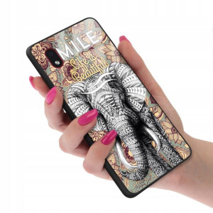 Etui Glass do SAMSUNG A01 CORE BOHO Łapacze Wzory