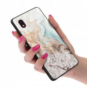 Etui Glass do SAMSUNG A01 CORE TOP Rose Gold Wzory