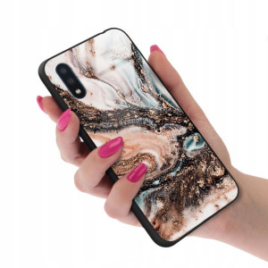 Etui Glass do SAMSUNG A01 Marmurki Marble Wzory