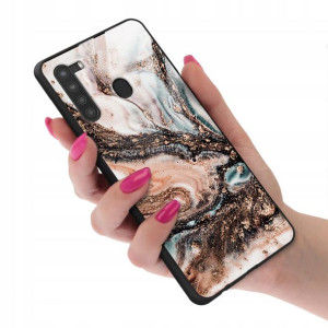 Etui Glass do SAMSUNG A21 Marmurki Marble Wzory