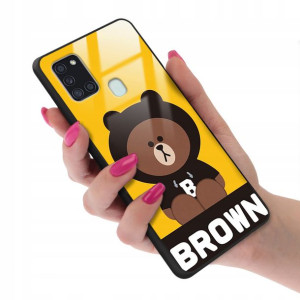 Etui Glass do SAMSUNG A21S We Bare Bears Top Wzory