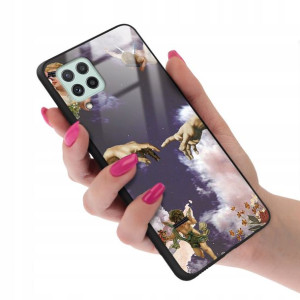Etui Glass do SAMSUNG A22 4G Anioły Angel Wzory
