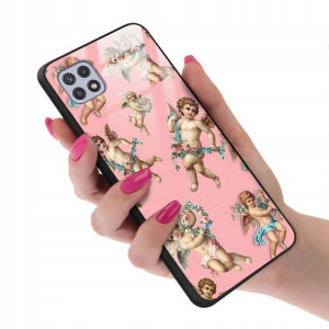 Etui Glass do SAMSUNG A22 5G Anioły Angel Wzory