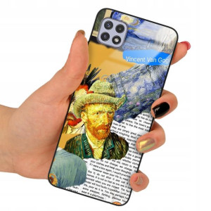 Etui Glass do SAMSUNG A22 5G Impresja Gogh Wzory