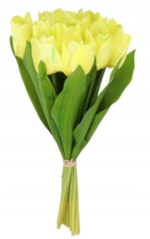 Tulipany Bukiet Tulipanów Duży Gęsty 42cm 12gał
