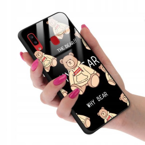 Etui Glass do SAMSUNG A30 Bearbrick Case Top Wzory
