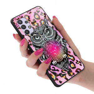 Etui Glass do SAMSUNG A32 5G Case BOHO Pióra Wzory