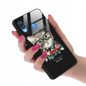 Etui Glass do SAMSUNG A40 Case TEDDY MISIE Wzory