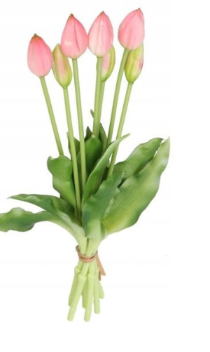 Tulipany Bukiet Tulipanów Kwiaty Gumowe Jak Żywe