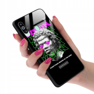 Etui GLASS do SAMSUNG M40 Obudowa NEONOWE Wzory