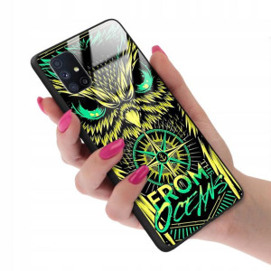 Etui Glass do SAMSUNG M51 Case BOHO Leaves Wzory