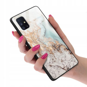 Etui Glass do SAMSUNG M51 Case TOP Rose Gold Wzory