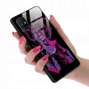 Etui GLASS do SAMSUNG M51 Obudowa NEONOWE Wzory