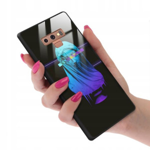 Etui GLASS do SAMSUNG NOTE 9 Obudowa NEONOWE Wzory