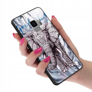 Etui Glass do SAMSUNG S9 Case BOHO Leaves Wzory