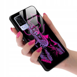 Etui GLASS do VIVO S9E Obudowa Case NEONOWE Wzory