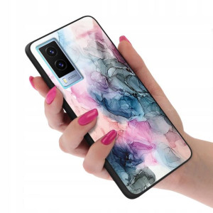 Etui Glass do VIVO V21E 5G Marmurki Marble Wzory