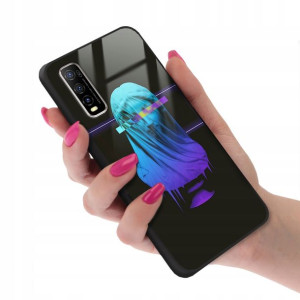 Etui GLASS do VIVO Y70s Obudowa Case NEONOWE Wzory