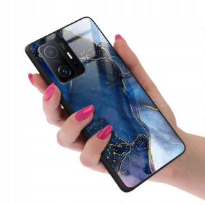 Etui Glass do XIAOMI 11T PRO Pink Rose Gold Wzory