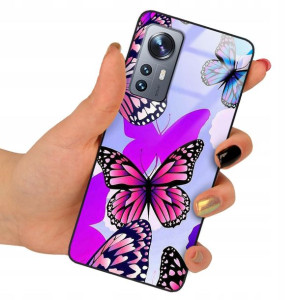 Etui Glass do XIAOMI 12 5G Motyle Butterfly Wzory