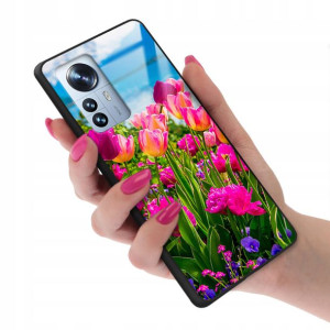 Etui Glass do XIAOMI 12 PRO 5G Case Wiosenne Wzory
