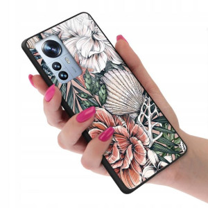 Etui Glass do XIAOMI 12 PRO 5G Wiosna Boho Wzory