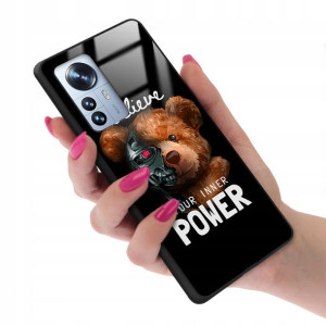 Etui Glass do XIAOMI 12 PRO Obudowa Misie Wzory