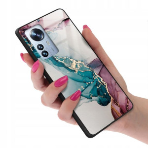 Etui Glass do XIAOMI 12 PRO Pink Rose Gold Wzory