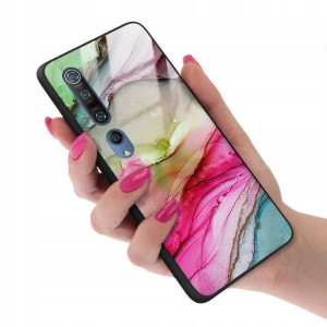 Etui Glass do XIAOMI MI 10 PRO Marmurki Wzory + 9H