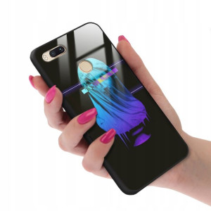 Etui GLASS do XIAOMI MI A1 Obudowa NEONOWE Wzory
