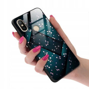 Etui Glass do XIAOMI MI A2 Obudowa Matrix Wzory