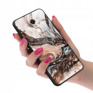 Etui Glass do XIAOMI REDMI 5 PLUS TOP Marble Wzory