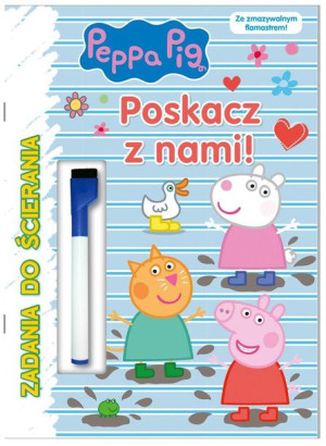 Świnka Peppa. Zadania do ścierania. Poskacz z nami praca zbiorowa