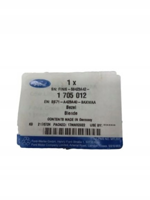 1705012 Blenda Klapy Tylnej Ford Mondeo 10- Sedan