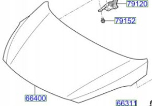 664003z000 Maska Pokrywa Silnika Hyundai I40 2011-