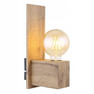 Kinkiet 15655W ERNA GLOBO Imitacja Drewna