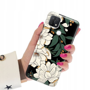 Etui Grube 2mm do OPPO A15S Wiosenne Spring Wzory