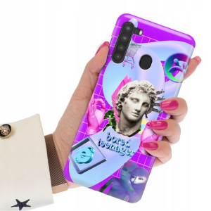 Etui Grube 2mm do SAMSUNG A21 Art Sztuka Wzory