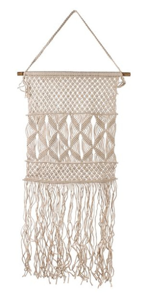 Makrama Ścienna Ze Sznurka Bawełnianego 60x155h Cm