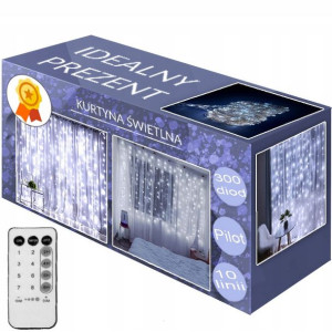 Kurtyna Mikro LED Druciki 3x2 Lampki Sople Pilot