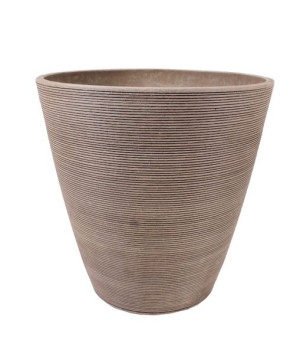Duża Donica Z Kompozytu Taupe 33x33x32 Cm