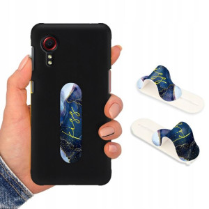 Etui Mat Czarne + Uchwyt do SAMSUNG XCOVER 5 Wzory