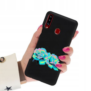 Etui Mat Czarne do SAMSUNG A20s Art Sztuka Wzory