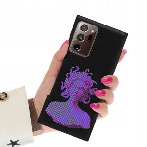 Etui Mat Czarne do SAMSUNG NOTE 20 ULTRA Art Wzory