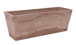 Prostokątna Donica Z Kompozytu Taupe 45x16x16 Cm