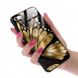 Etui Glass do IPHONE 5 Obudowa TOP Pink Nude Wzory
