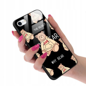 Etui Glass do IPHONE 7/8 Bearbrick Case Top Wzory