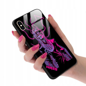 Etui GLASS do IPHONE XS MAX Obudowa NEONOWE Wzory