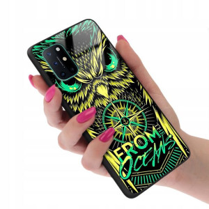Etui Glass do ONEPLUS 8T Case BOHO Leaves Wzory