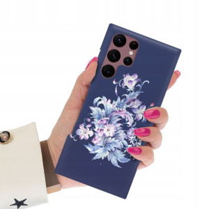 Etui Mat Granat do SAMSUNG S22 ULTRA Bajkowe Wzory